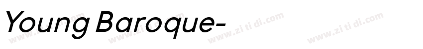 Young Baroque字体转换